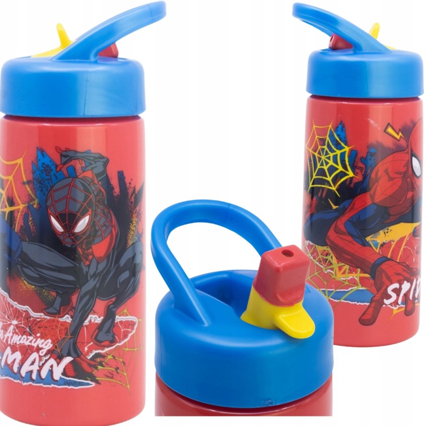BORRACCIA IN PLASTICA CON CANNUCCIA - SPIDER-MAN